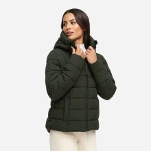 Marikoo Tayenaa Damen Herbst Winter Steppjacke Dark Olive-Gr&ouml;&szlig;e L - Gr. 40
