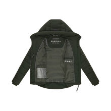 Marikoo Tayenaa Damen Herbst Winter Steppjacke Dark Olive-Gr&ouml;&szlig;e L - Gr. 40