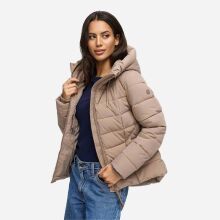 Marikoo Tayenaa Damen Herbst Winter Steppjacke Taupe Grey-Größe XS - Gr. 34