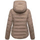 Marikoo Tayenaa Damen Herbst Winter Steppjacke Taupe Grey-Größe XS - Gr. 34