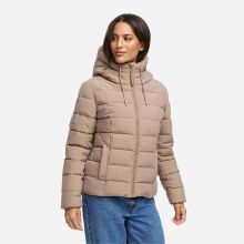 Marikoo Tayenaa Damen Herbst Winter Steppjacke Taupe Grey-Größe L - Gr. 40