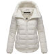 Marikoo Tayenaa Damen Herbst Winter Steppjacke Offwhite-Größe XS - Gr. 34