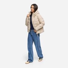 Marikoo Tayenaa Damen Herbst Winter Steppjacke Light Taupe-Größe XS - Gr. 34
