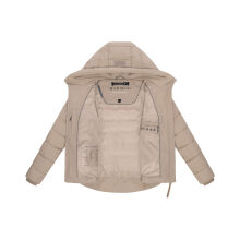 Marikoo Tayenaa Damen Herbst Winter Steppjacke Light Taupe-Größe XS - Gr. 34