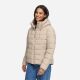 Marikoo Tayenaa Damen Herbst Winter Steppjacke Light Taupe-Größe XS - Gr. 34