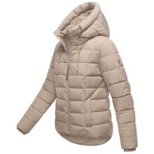 Marikoo Tayenaa Damen Herbst Winter Steppjacke Light Taupe-Gr&ouml;&szlig;e S - Gr. 36