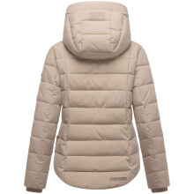 Marikoo Tayenaa Damen Herbst Winter Steppjacke Light Taupe-Gr&ouml;&szlig;e S - Gr. 36