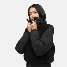 Navahoo Teddyzone Damen Winter Steppjacke gefüttert Schwarz-Größe M - Gr. 38