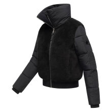 Navahoo Teddyzone Damen Winter Steppjacke gefüttert Schwarz-Größe M - Gr. 38