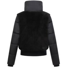 Navahoo Teddyzone Damen Winter Steppjacke gefüttert Schwarz-Größe M - Gr. 38