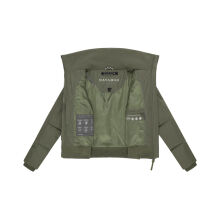 Navahoo Teddyzone Damen Winter Steppjacke gefüttert Olive Leaf-Größe XS - Gr. 34