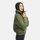 Navahoo Teddyzone Damen Winter Steppjacke gefüttert Olive Leaf-Größe XS - Gr. 34