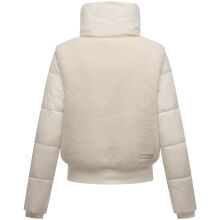 Navahoo Teddyzone Damen Winter Steppjacke gef&uuml;ttert Offwhite-Gr&ouml;&szlig;e M - Gr. 38