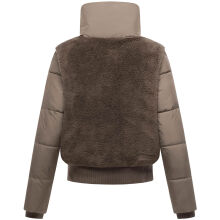 Navahoo Teddyzone Damen Winter Steppjacke gef&uuml;ttert Stone Brown-Gr&ouml;&szlig;e XS - Gr. 34