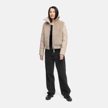 Navahoo Teddyzone Damen Winter Steppjacke gef&uuml;ttert Light Taupe-Gr&ouml;&szlig;e XXL - Gr. 44