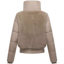 Navahoo Teddyzone Damen Winter Steppjacke gef&uuml;ttert Light Taupe-Gr&ouml;&szlig;e XXL - Gr. 44