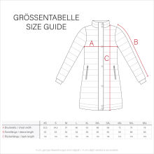 Marikoo Tikoraa Damen lange Winterjacke Steppjacke N102