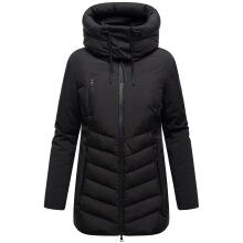 Marikoo Tivaa Damen Herbst Winter Steppjacke Schwarz-Größe XXL - Gr. 44