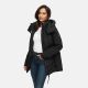 Marikoo Tivaa Damen Herbst Winter Steppjacke Schwarz-Größe XXL - Gr. 44