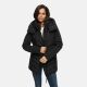 Marikoo Tivaa Damen Herbst Winter Steppjacke Schwarz-Größe XXL - Gr. 44