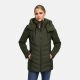 Marikoo Tivaa Damen Herbst Winter Steppjacke Dark Olive-Größe XS - Gr. 34