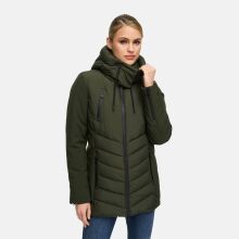 Marikoo Tivaa Damen Herbst Winter Steppjacke Dark Olive-Gr&ouml;&szlig;e M - Gr. 38