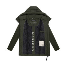Marikoo Tivaa Damen Herbst Winter Steppjacke Dark Olive-Gr&ouml;&szlig;e L - Gr. 40
