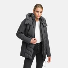 Marikoo Tivaa Damen Herbst Winter Steppjacke Anthrazit-Gr&ouml;&szlig;e M - Gr. 38