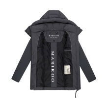 Marikoo Tivaa Damen Herbst Winter Steppjacke Anthrazit-Gr&ouml;&szlig;e M - Gr. 38