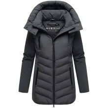Marikoo Tivaa Damen Herbst Winter Steppjacke Anthrazit-Gr&ouml;&szlig;e XXL - Gr. 44
