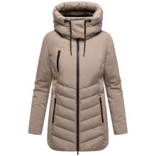 Marikoo Tivaa Damen Herbst Winter Steppjacke Taupe Grey-Größe M - Gr. 38