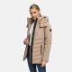 Marikoo Tivaa Damen Herbst Winter Steppjacke Taupe Grey-Größe M - Gr. 38
