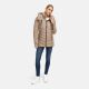 Marikoo Tivaa Damen Herbst Winter Steppjacke Taupe Grey-Größe M - Gr. 38