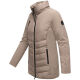 Marikoo Tivaa Damen Herbst Winter Steppjacke Taupe Grey-Größe M - Gr. 38