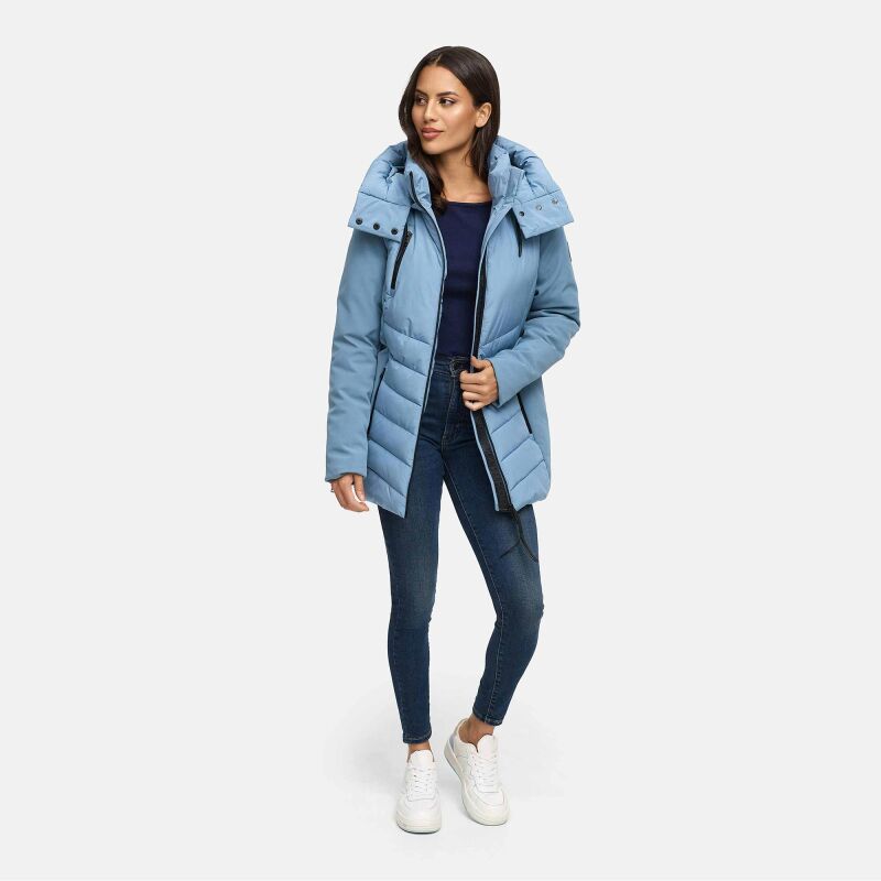 Marikoo Tivaa Damen Herbst Winter Steppjacke Powder Blue
