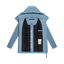 Marikoo Tivaa Damen Herbst Winter Steppjacke Powder Blue-Gr&ouml;&szlig;e M - Gr. 38