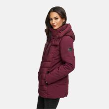 Marikoo Tivaa Damen Herbst Winter Steppjacke Wine-Gr&ouml;&szlig;e XXL - Gr. 44