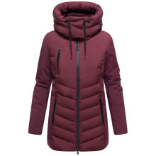 Marikoo Tivaa Damen Herbst Winter Steppjacke Wine-Gr&ouml;&szlig;e XXL - Gr. 44