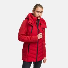 Marikoo Tivaa Damen Herbst Winter Steppjacke Deep Red-Gr&ouml;&szlig;e M - Gr. 38