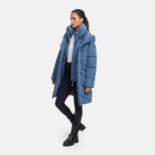 Marikoo Virenaa Damen Winter Steppjacke halblang Dusty Blue Gr&ouml;&szlig;e M - Gr. 38