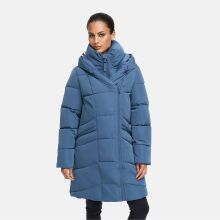 Marikoo Virenaa Damen Winter Steppjacke halblang Dusty Blue Gr&ouml;&szlig;e M - Gr. 38