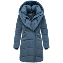 Marikoo Virenaa Damen Winter Steppjacke halblang Dusty Blue Gr&ouml;&szlig;e M - Gr. 38