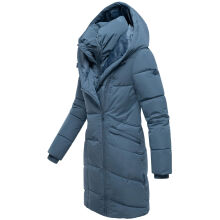 Marikoo Virenaa Damen Winter Steppjacke halblang Dusty Blue Gr&ouml;&szlig;e M - Gr. 38