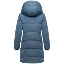 Marikoo Virenaa Damen Winter Steppjacke halblang Dusty Blue Gr&ouml;&szlig;e M - Gr. 38