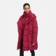 Marikoo Virenaa Damen Winter Steppjacke halblang Berry Wine Größe S - Gr. 36