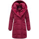 Marikoo Virenaa Damen Winter Steppjacke halblang Berry Wine Größe S - Gr. 36