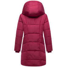 Marikoo Virenaa Damen Winter Steppjacke halblang Berry Wine Gr&ouml;&szlig;e M - Gr. 38
