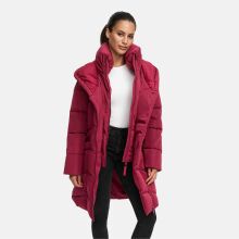 Marikoo Virenaa Damen Winter Steppjacke halblang Berry Wine Gr&ouml;&szlig;e L - Gr. 40