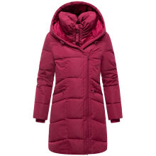 Marikoo Virenaa Damen Winter Steppjacke halblang Berry Wine Gr&ouml;&szlig;e L - Gr. 40