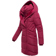 Marikoo Virenaa Damen Winter Steppjacke halblang Berry Wine Gr&ouml;&szlig;e L - Gr. 40